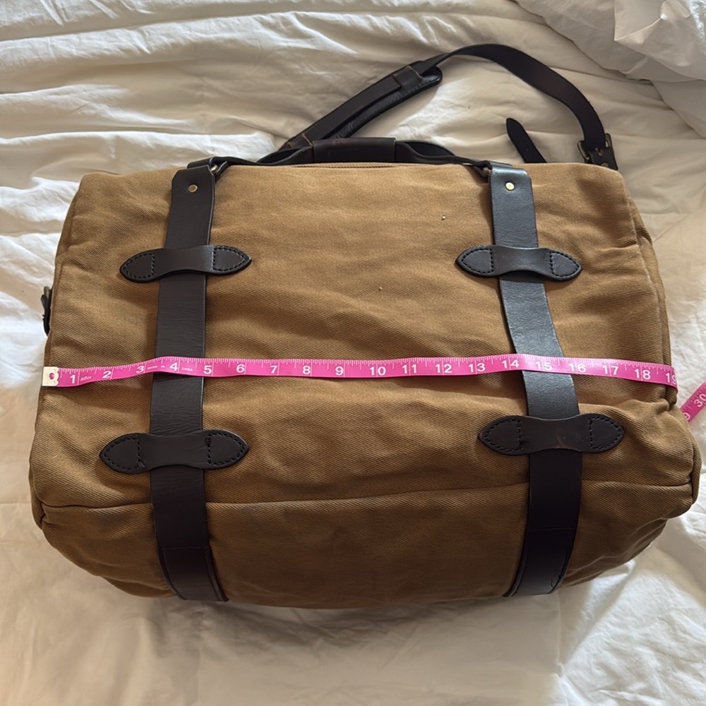 Filson medium tan twill duffle - Picture 7 of 10